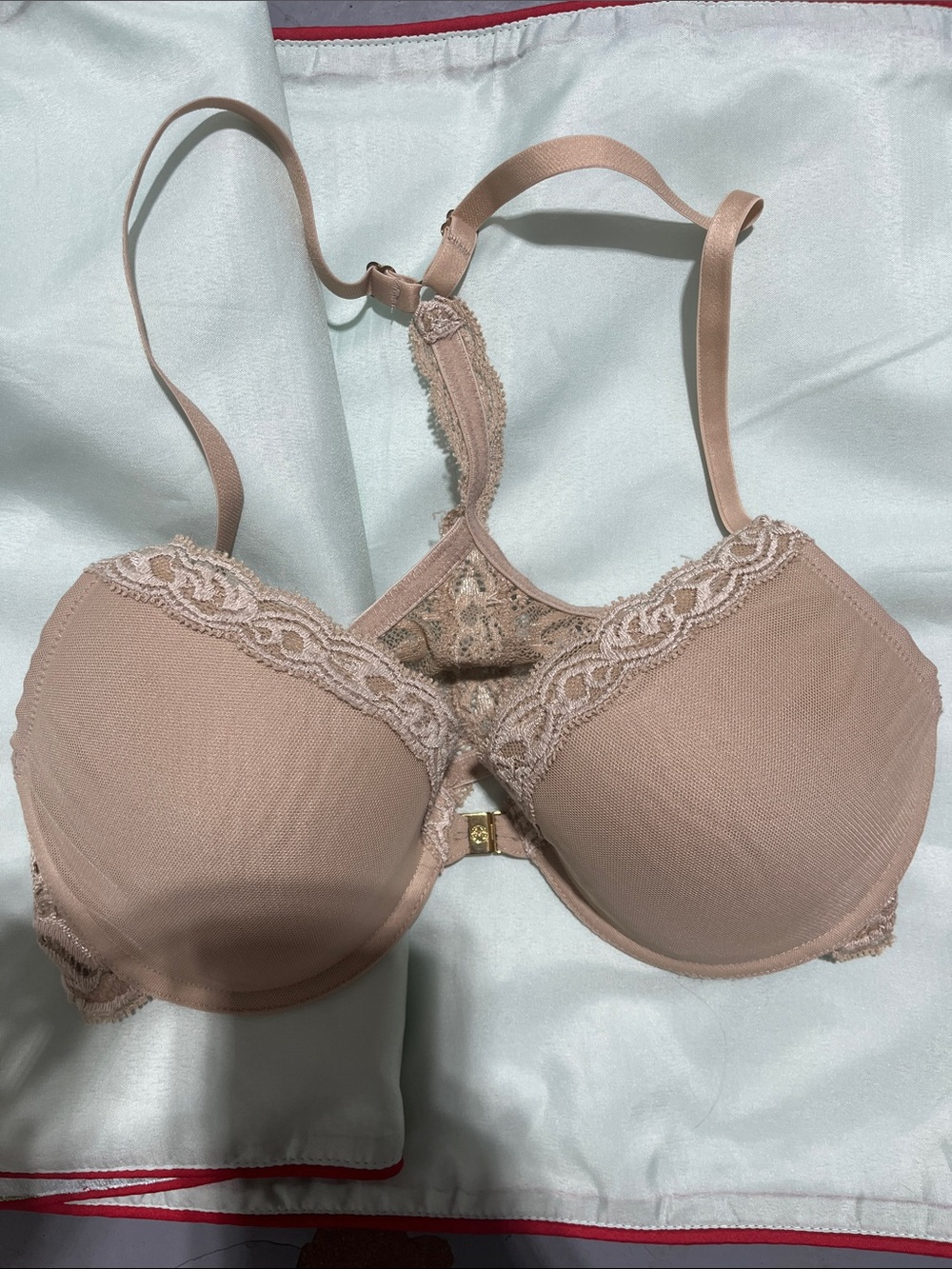 Natori 36B Lace-Trim Contour Bra - Women Intimates